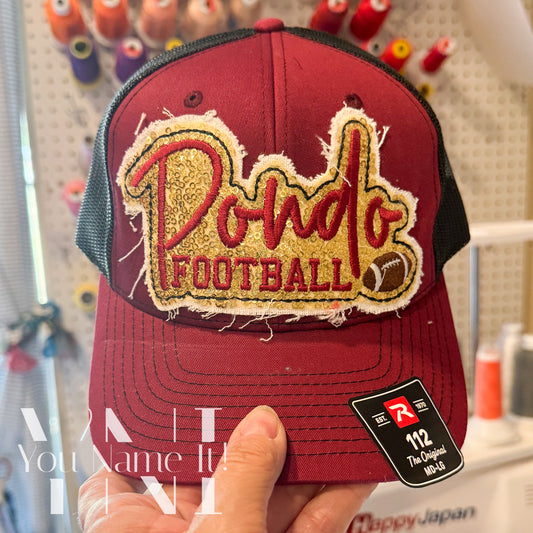 Sequin Script Team AND Sport Hat (0015S)