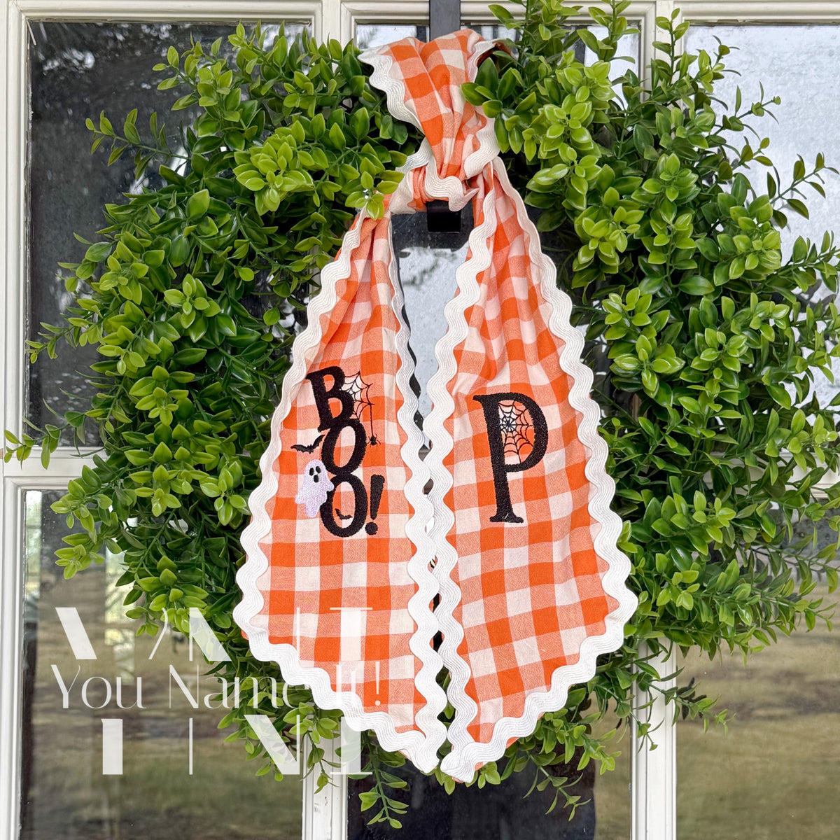 Holiday Door Wreath Sash