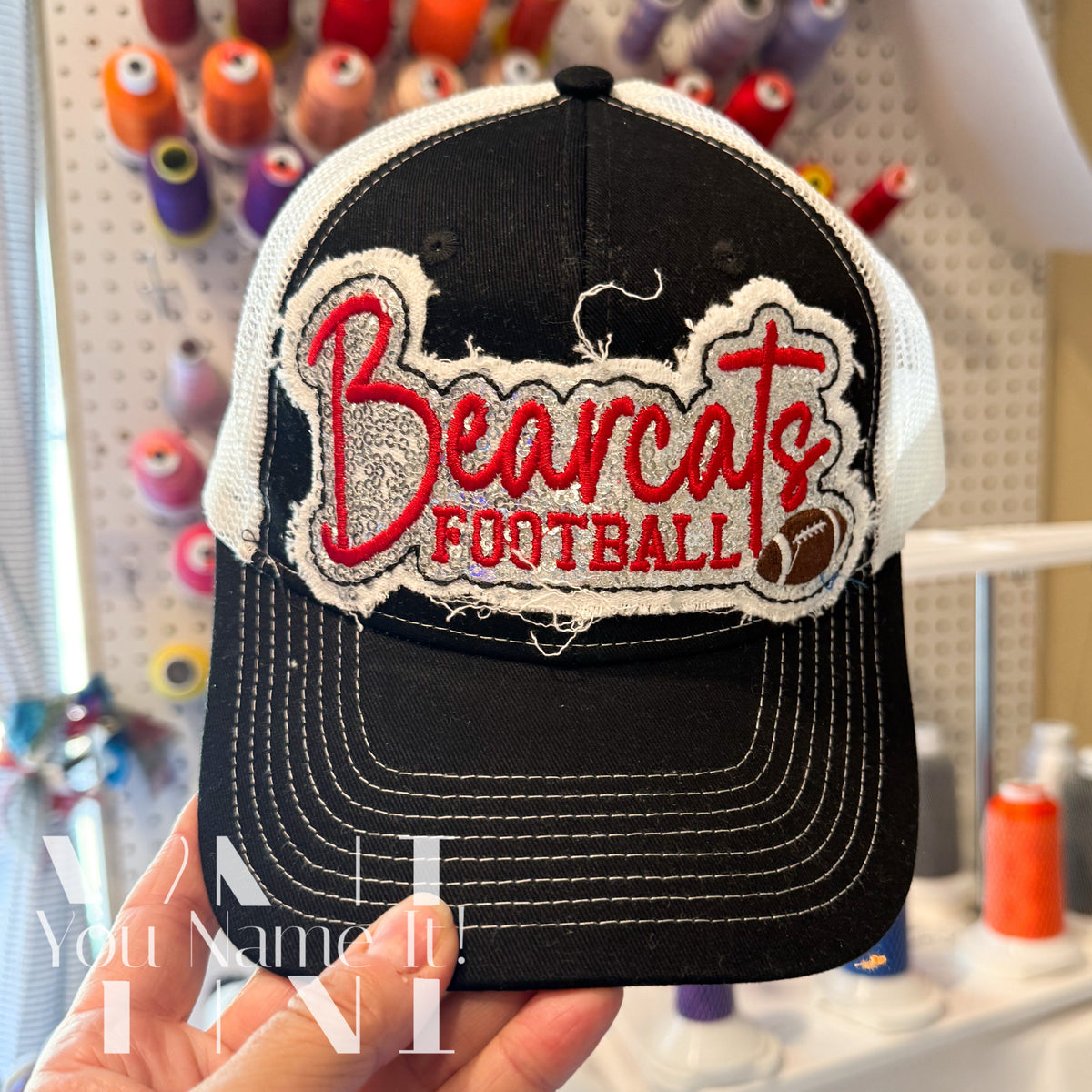Sequin Script Team AND Sport Hat (0015S)