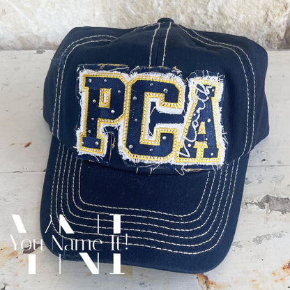 Athletic Font Block Letters - Spirit Hat (H003)*