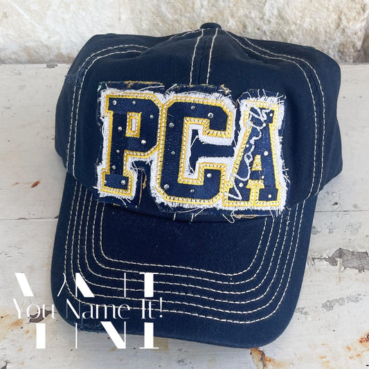 Athletic Font Block Letters - Spirit Hat (H003)*
