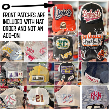 Sequin Script Team or School Hat (H015)