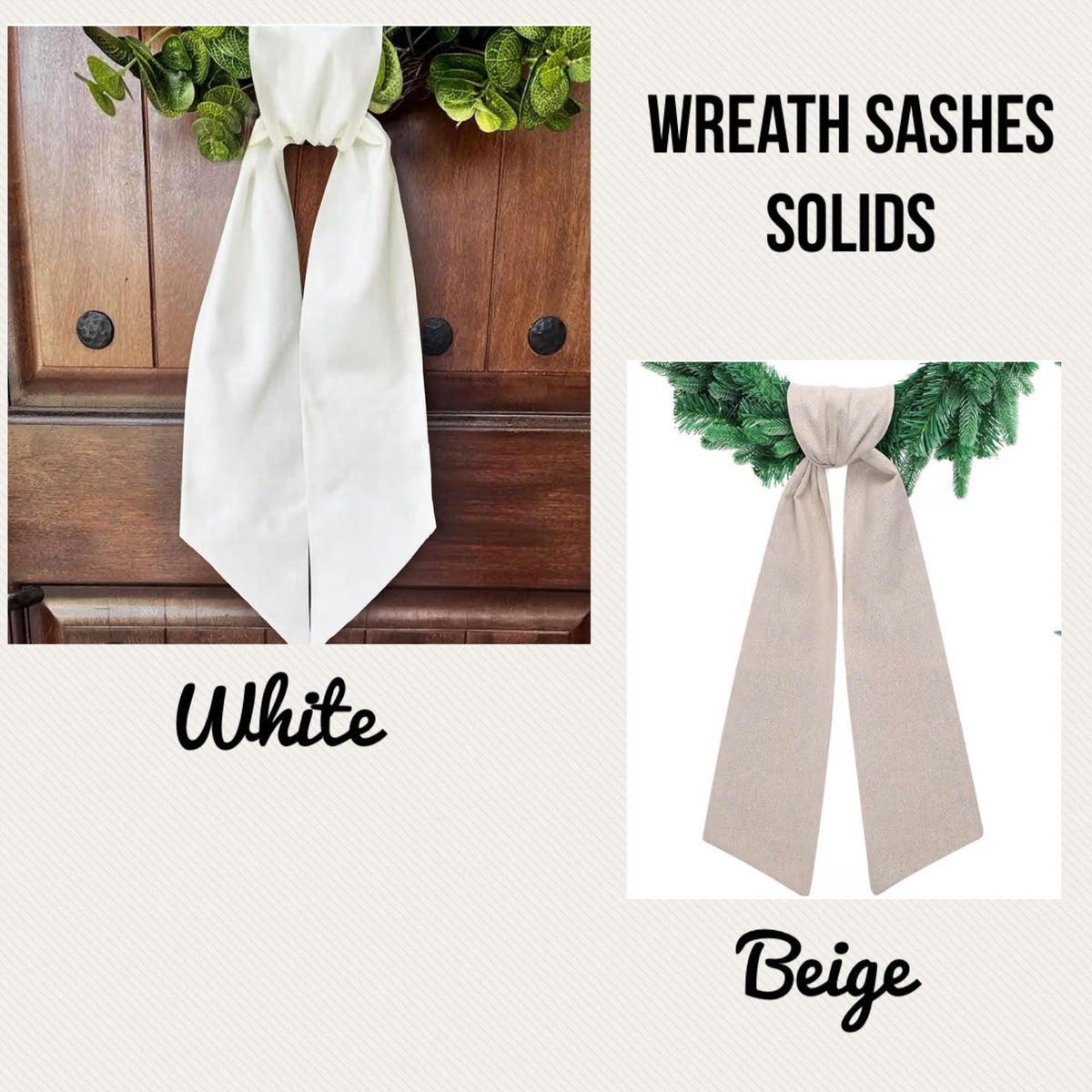 Personalized Door Wreath Sash